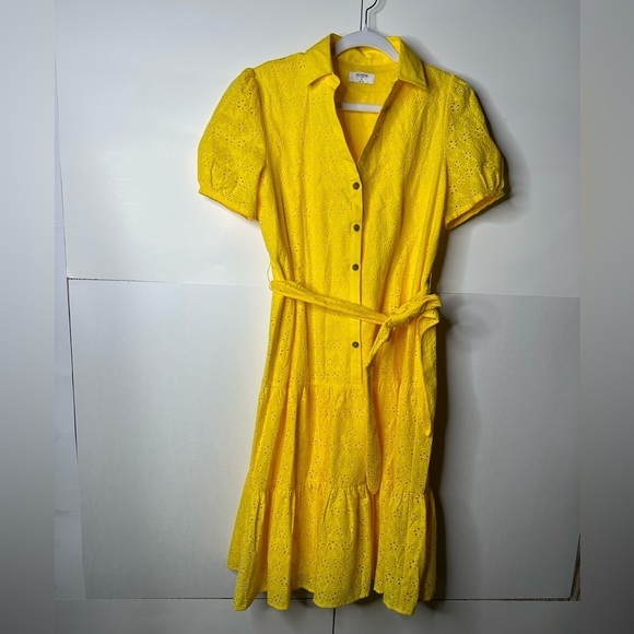 UNTUCKIT Cotton Eyelet short Sleeve Augusta Dress - Picture 4 of 8